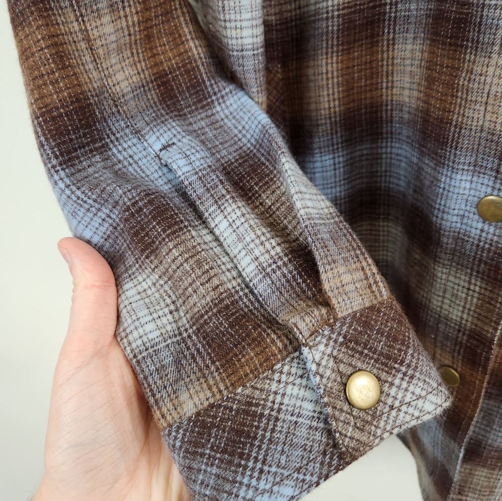Ruby Rd Plaid button down Shacket - Picture 4 of 5